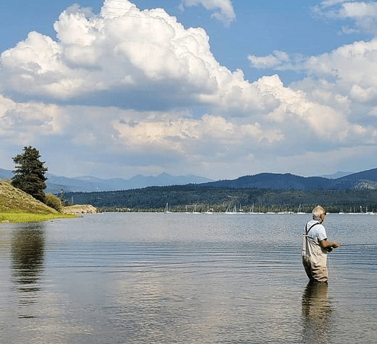 Fly Fishing on Idyllic Lake Dillon Outguided