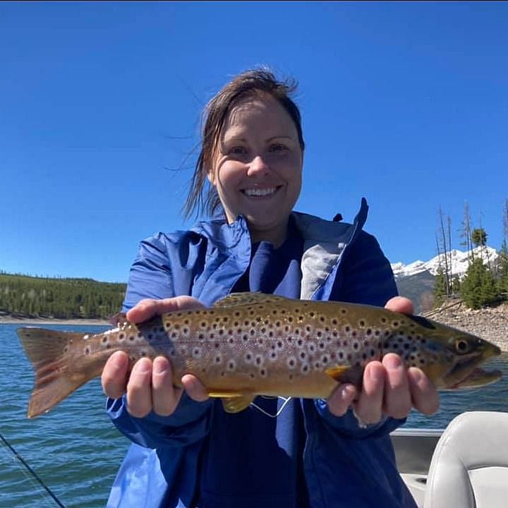 Family and Group Pontoon Fishing Charter on Lake Dillon Outguided